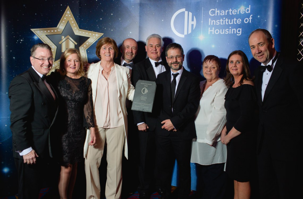 Picture of a group of people at the Chartered Institute of Housing awards