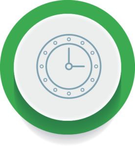 Biannual Updates green icon. This features a clock pointing to 3pm.