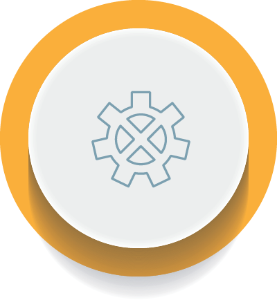 IT Focus Group which is round and yellow. Within the circle is a settings icon, which resembles a mechanical wheel.