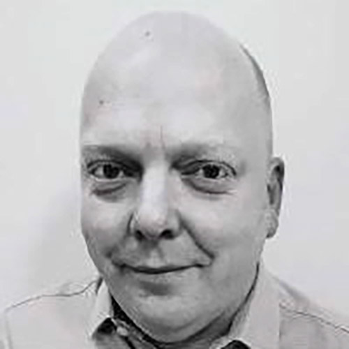 Black and white image of Board Member Brian Shefflin