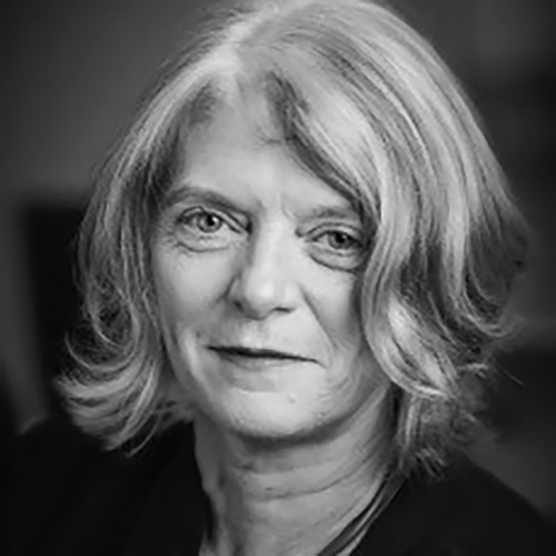 Black and white image of Board Member and Chair of the Development Committee Jane Doyle