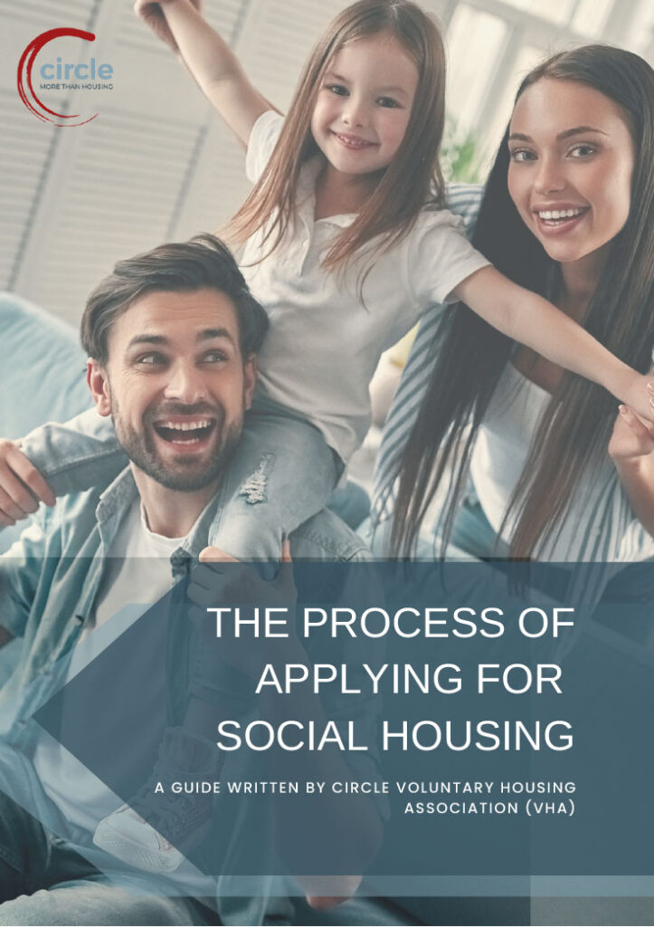 Clickable report cover image lining to a PDF copy of 'The Process of Applying for Social Housing'