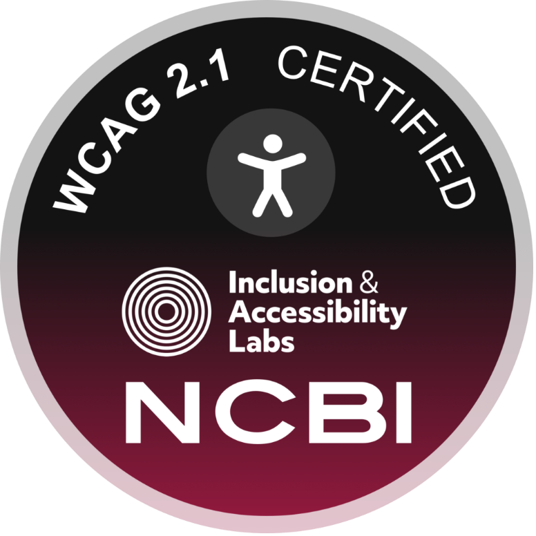 NCBI and IA Labs certification badge