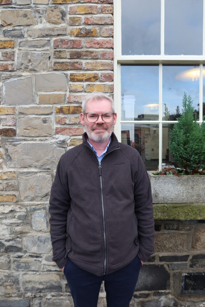 Claire McDonnell A photo of Ken Cullen Tenant Engagement Coordinator standing outside Dublin Castle.