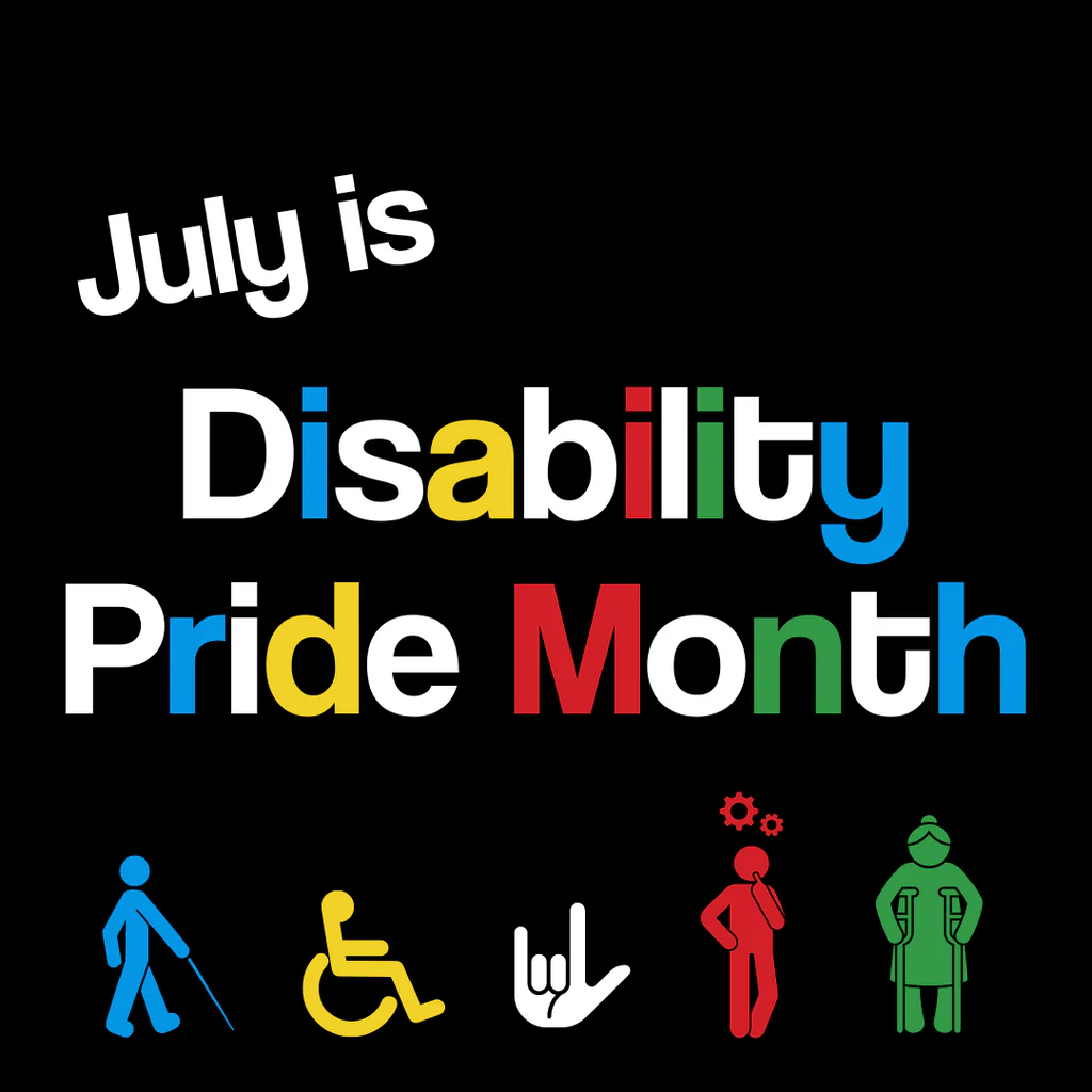 disability pride month graphic
